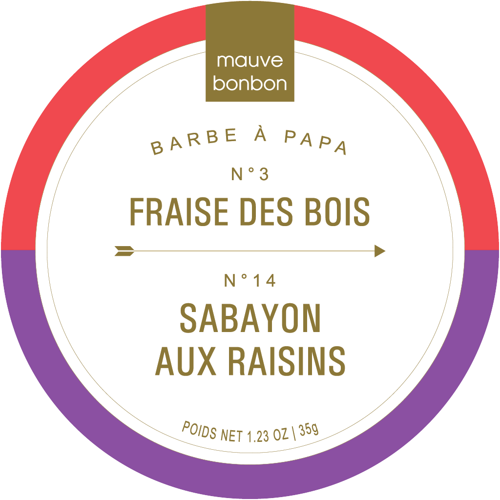 N°3 Fraise des bois et N°14 Sabayon aux raisins