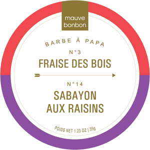 N°3 Fraise des bois et N°14 Sabayon aux raisins