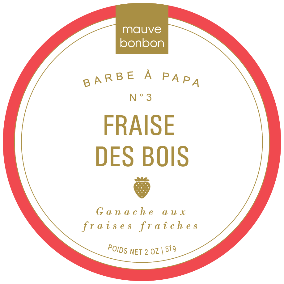 Bonbon Fraises des Bois des Vosges sachet de 50gr. Bonbons parfumé à la  fraise des bois.