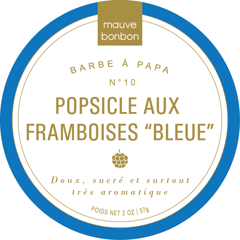 N°10 Popsicle aux Framboises "Bleue"